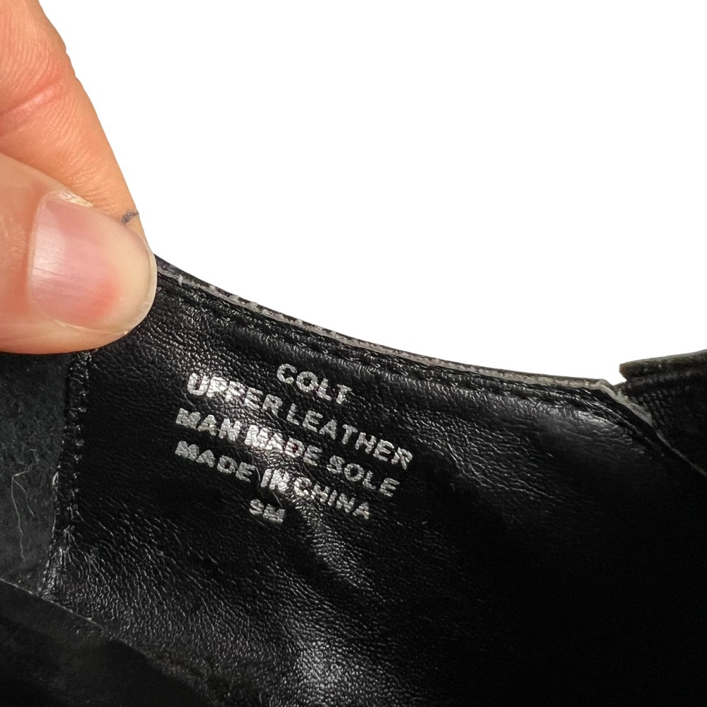 Jeffrey Campbell Colt Western Cowboy Ankle Boot Bootie Size 9 M Leather Black - Picture 11 of 14